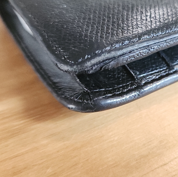 Vintage CHANEL Sevruga Caviar CC Yen  Wallet - Picture 15 of 15